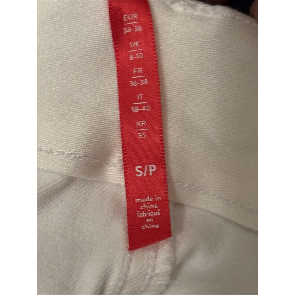Spanx Pants Women's S White Crop Capri Stretch Front & Back Pockets Stretchy - Picture 6 of 9